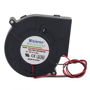 Atyhao Souffleur d'air, Turbine &agrave; double boule Souffleur d'air Ventilateur de refroidissement pour pique-nique Camping &Eacute;quipement de chauffage Barbecue 12V 2.4A (Naidey, neuf)