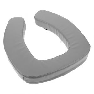 UPKOCH Rehausseur de Si&egrave;ge de Toilette Imperm&eacute;able Gris Coussin Rembourr&eacute; &Eacute;pais Antid&eacute;rapant Rehausseur Wc pour Seniors Tapis de Si&egrave;ge de Salle de Bain Confortable et Lavable (But Qihui, neuf)