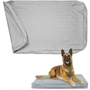 Exquilnova Housse de lit pour chien, housse de rechange pour lit pour chien, housse imperm&eacute;able et amovible pour coussin de chien avec fermeture &eacute;clair pour tapis de chien, matelas pour chien, canap&eacute; (Wuquan, neuf)