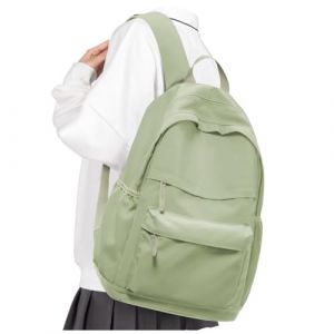 VGCUB Sac a Dos Coll&egrave;ge Lycee Ado Fille Garcon Scolaire Sac &agrave; Dos Cartable College Fille Primaire Ecole Renforc&eacute; L&eacute;ger Impermeable Scolaires Gar&ccedil;on Bookbag Vert (YANZM, neuf)