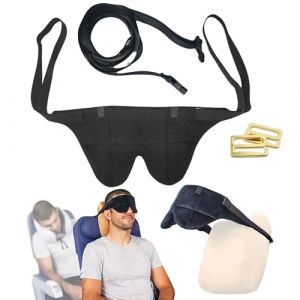 Hayaww Masque pour Les Yeux de Voyage d'avion pour Dormir Sangle de t&ecirc;te d'avion pour Dormir Ceinture de t&ecirc;te d'avion Dormir Bandeaux De T&ecirc;te d'avion pour Voiture Avion Maison Espace De Travail (A) (guangzhouweizhenkejiyouxiangongsi, neuf)