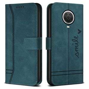 Bravoday Coque pour Nokia G10 / Nokia G20 / Nokia G30, Etui Cuir avec Magnetique, Flip Pochette Housse pour Nokia G10 / Nokia G20 / Nokia G30 Protection, Vert (Bravoday, neuf)