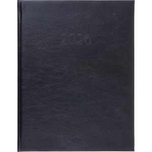 OBERTHUR - 1 Agenda Semainier de Bureau LONDON 27 - Janvier 2026 &agrave; D&eacute;cembre 2026 - Dimension 22 x 28 cm - Visuel Noir - 2 Langues (Papeterie Libellus, neuf)