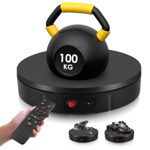 Plateau Tournant Electrique, 30CM 100KG Rechargeable Plateau Tournant, Direction et Vitesse R&eacute;glables &agrave; 360&deg; Pr&eacute;sentoir Rotatif pour la Prise de Photos/L'affichage de Marchandises(Noir) (giorgos-georgiou, neuf)