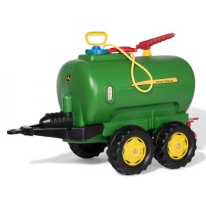 Rolly Toys Remorque rollyTanker John Deere (Accessoire pour v&eacute;hicules &agrave; p&eacute;dales, pour enfants de 3 &agrave; 10 ans, citerne d'eau pour tracteur avec pompe + pistolet, capacit&eacute; de 30 litres) 122752 (MCT MultiChannelTrade, neuf)
