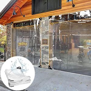 Suwooy Bâche Imperméable avec Oeillets 2×2m 2×3m 3×3m 3×4m 4×4m,Panneaux De Bâche Transparents en PVC,Jardin Extérieur Pergola Plante De Serre Couverture De Bâche Étanche Claire,Clear-3×4m/9.8×13.1ft (QingyunBB, neuf)