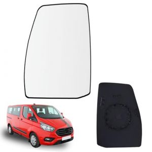 Mingke Verre de R&eacute;troviseur Gauche Compatible avec Ford Transit Tourneo Custom 2012-2022 Glace Retroviseur Exterieur avec Plaque de Support (Wayne Base, neuf)