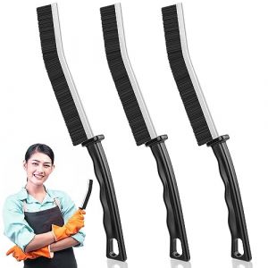 Brosse de Nettoyage des Interstices 3 pi&egrave;ces, Brosse Nettoyage Salle de Bainbrosse Joint Carrelag, Brosse de Nettoyage &agrave; Poils Durs pour Rainure Fenetre, Salle de Bain, Toilettes, Cuisine (Boyi Direct, neuf)