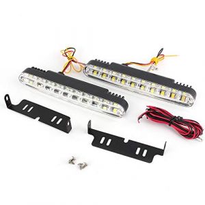 voiture feux jour Yctze pour led diurne voiture pour feux led diurne Feux diurnes &agrave; LED, 2X30 diodes &eacute;lectroluminescentes 12V voiture 12V DC Feux diurnes DRL au volant lampe de lumi&egrave;re du jour + clig (yafaa, neuf)