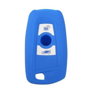 ODSMBK Étui de clé de Voiture en Silicone pour Porte-clés pour BMW X3 F25 F33 F10 F30 F20 F22 1 3 5 7 X4 F26 Porte-clés Protecteur de Sac-Blue (DisembarkaShops, neuf)