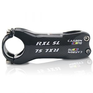 LOVEJIA RXL SL Potence Regale Carbone Potence Velo Route Potence v&eacute;lo Carbone Potence v&eacute;lo 90 mm Potence 31.8 VTT 1-1/8" (28,6 mm) 3K Brillant 6 degr&eacute;s 90mm Bouchon Potence VTT Tige Velo (LHZTECH, neuf)