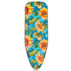 Pottwal Housse de Planche à Repasser Haut de Gamme pour Un Repassage Rapide et Facile, Adaptée aux Fers à Vapeur, Tournesol, 38-45cm x 120-125cm (Taille XL) (HONGTAISHENG, neuf)