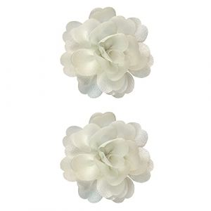 Pin Hair - Bandeau à cheveux solides pour filles - Pince à cheveux pour bébé - Motif floral - 1 paire - Couleur naturelle - Craie pour cheveux (A, taille unique) (fengshimeng, neuf)