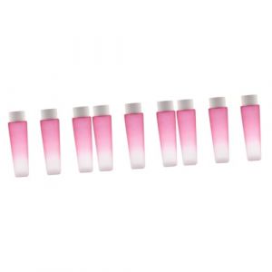 Healeved 9 Pièces flacon shampooing bouteilles de lotion d'eau pot de bouteille de lotion bouteille de sous- bouteille vide Embouteillée Bouteille de toner rose (Accompany JY, neuf)
