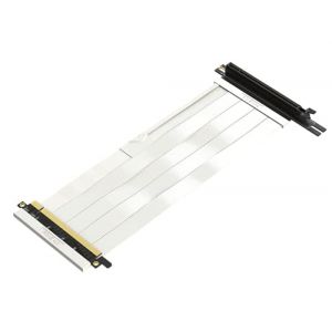 LINKUP - Ultra PCIe 4.0 X16 C&acirc;ble Riser [Test&eacute; sur RTX4090 RX6950XT x570 Z690] Connecteur PCI Express Gen4 Invers&eacute; Blind&eacute; avec Prise &agrave; 270 Degr&eacute;s (24cm) Compatible avec NZXT H1 sans vis | Blanc (LINKUP Technology Inc, neuf)