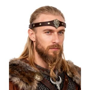 keland Bandeau viking m&eacute;di&eacute;val en cuir pour homme et femme Halloween Cosplay f&ecirc;te m&eacute;di&eacute;vale LARP (AB-Copper) (TOOKY, neuf)