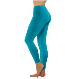 Ventes Flash du Jour L&eacute;ger Et A&eacute;r&eacute; Leggings Femme Hiver Solde 2025 Pantalon en Velours Femme Pantalon Stretch Streetwear Leggings Femme Sport Pantalon Femme Hiver Chaud Pliss&eacute; Devant Bleu 4XL (MOKBAY, neuf)