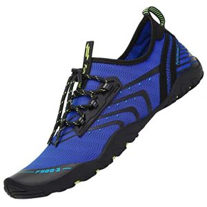SAGUARO Chaussures Aquatiques Homme Femme Chaussure de Plage Chaussure Eau Chaussette Aquatique pour Baignade Natation Surf, Duc Bleu GR.44 (Baostyleshop, neuf)