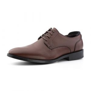 Hitmars Chaussures Hommes Oxfords Derby Chaussure Ville Brogues Chaussure Homme Cuir Mariage Chaussures Dressing Lacets Business Marron 41 EU (Free Mobile OU, neuf)