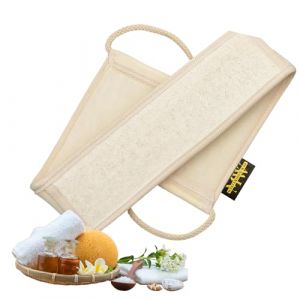 Sangle Lave Dos, Éponge Loofah pour Douche et Bain Naturelle Épurateur pour corps, Lanière Crin Gant Exfoliant, pour Dos Corps Bain Douche Homme et Femme pour éliminer les peaux mortes (Mysterious Way, neuf)
