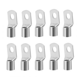 10 Pièces Cosses Tubulaires 50mm² M8, Non Isolées Cosse à Sertir SC50-8 en Cuivre Étamé Connecteur de Câble, Cosses a Sertir 50mm2, Anneaub pour Voiture Batterie Panneaux Solaires Bricolage (GVTCO, neuf)