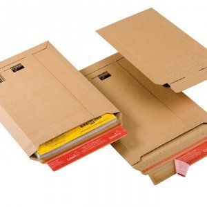 ColomPac CP 010.01 Lot de 100 enveloppes d'exp&eacute;dition en carton ondul&eacute; Marron 150 x 250 mm (Webkitap, neuf)