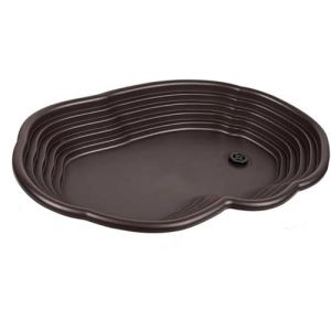 MLordoarf Plat d'eau Tortue avec Rampe et Plate-Forme, Bol d'alimentation pour Reptiles, Facile &agrave; changer l'eau, Int&eacute;gr&eacute;e l'am&eacute;nagement paysager (MLordoarf-1, neuf)