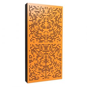 Bluetone Acoustics Binary AbFuser | Panneau Acoustique Mural, Diffuseur Acoustique, Panneau Absorbant Le Son, Traitement Acoustique (Orange, 100x50x7cm) (Bluetone Acoustics, neuf)