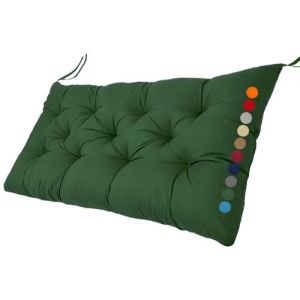 Coussin de Banc Exterieur/Interieur，avec Attaches Antidérapant Coussin de Siège 90x50/100x50/110x50/120x50cm Jardin Coussins Assise pour Baie Vitrée/Terrasse/Balcon/Cuisines(Color 8,100x50x5cm thick) (amzgyc, neuf)