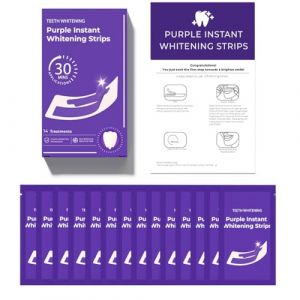 Teegxddy 28 Pi&egrave;ces Whitening Strips,14 Utilisations,Effets Blanchissants Instantan&eacute;s, &eacute;limine les Taches Profondes Sans Danger pour l'&eacute;mail des Dents (Teegxddy, neuf)