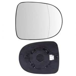 Mingke Verre de R&eacute;troviseur Droite Compatible avec Renault Clio III 2009-2013 Modus 2008-2012 Twingo II 2010-2014,Glace Retroviseur Exterieur avec Chauffant et Plaque de Support (Wayne Base, neuf)