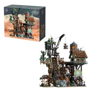 PANTASY GBC Ensemble de construction mini&egrave;re Gold Rush &ndash; Diorama motoris&eacute; &agrave; contraption de balle avec syst&egrave;me d'engrenage, kit de brique interactive aliment&eacute; de type C avec 3 figurines, mod&egrave;le (PANTASY OFFICIAL STORE, neuf)