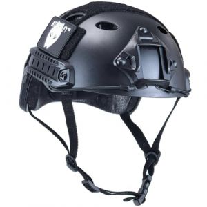 SWAT Style Militaire de l'armée PJ de Combat de Type Rapide Casque Noir pour CQB Tir Airsoft, L/XL (Kecrotac, neuf)