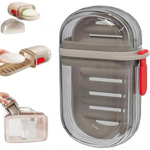 EJRUP Bo&icirc;te &agrave; Savon Portable de Voyage,avec couvercle, Boite a Savon Plastique,Mini porte-savon, avec Grille de Drainage,adapt&eacute; &agrave; la Maison, &agrave; la Salle de Bain, aux Voyages,au Camping et &agrave; l'ext&eacute;rieur (Anilalowbility, neuf)
