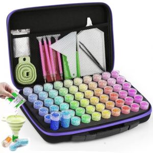 DODUOS 60 Slots Diamond Painting Accessoires Boite,Outils de Broderie Diamant Boite de Rangement Diamond Painting, Boites Rangement Diamond Painting pour Adultes ou Enfants (Tonghe Technology Store, neuf)