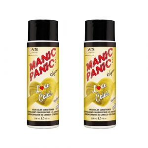 Manic Panic Love Color Jaune Coeur Sans Cruauté, Vegan et Vibrant 2 x 236ml (Solretail LTD, neuf)