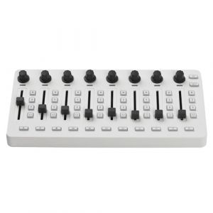 YIWENG Table de Mixage MIDI, Contrôleur MIDI Console Avec 43 Boutons, 8 Boutons Poussoirs, Connexion BT, Batterie/Alimentation Type C, USB Pour la Plupart des Applications (广州市天河区宦溪南边街福庆里二巷6号301房, neuf)