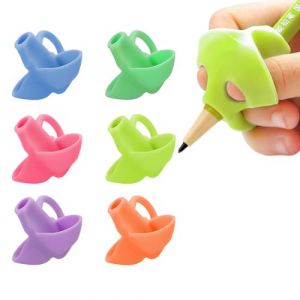 ZKGYUS 6 Pièces Guide Doigts Ecriture Enfant, Grippies Aide Ecriture, Aide Ecriture Enfant,Guide Doigt Enfant Silicone,Pencil Grips for Kids,Ergonomique Aide Ecriture pour Enfant (Piasbta Sbasub, neuf)