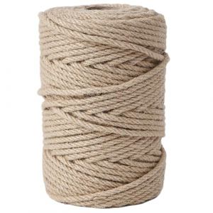 LZ.MZXU Corde de Jute 8mm x 10M Ficelle Jute Naturel Ficelles de Jardin Corde Corde Chanvre pour l'artisanat Jardinage Décoration Créatifs DIY l'emballage Cadeau (jinmaitian, neuf)
