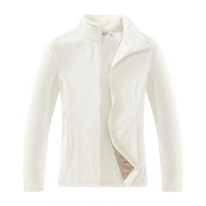 33,000ft Veste polaire l&eacute;g&egrave;re pour femme, Fermeture &Eacute;clair Int&eacute;grale, Veste Col montant sport, avec 4 grandes poches, randonn&eacute;e, Sports de Plein air, Escalade, Trekking Ivoire M (33,000ft EU Direct, neuf)