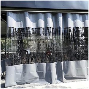 Panneaux Lat&eacute;raux De B&acirc;che Imperm&eacute;able,rideaux Transparents R&eacute;sistants Intemp&eacute;ries,b&acirc;che en Plastique Pvc Avec Oeillets,rideaux De B&acirc;che Ext&eacute;rieure Pour Jardin/pergola/gazebo,WxH-1.2x2.5m/3.94*8.2ft (GuanXM store, neuf)