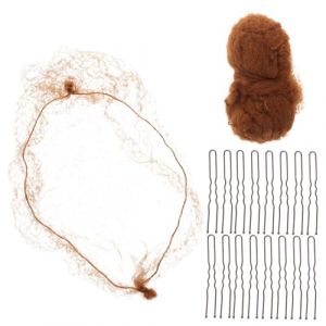 ADOCARN 1 Ensemble Filets à Chignon Invisible pour Danse de Filets Élastiques Coloris pour Buns de Ballet Accessoires de Pratiques pour Performances (Qihmm, neuf)