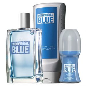 AVON Ensemble de parfum Individual Blue 3 pièces pour homme - frais - bleu - bon! (MaxSaleLTD, neuf)