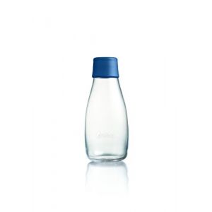 Retap ApS Petite Bouteille d'eau en Verre Borosilicate Bleu foncé 0,3 l (Pablo Fúster Cavestany, neuf)