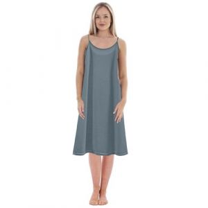 Générique Lingerie Robe Moulante Femme Chemise De Nuit Longue Jupon Bretelle Nuisette Noire Combinaison Blanche Modal Fond Dessous sous Nude en Lycra Gainante Rose Sexy Doublure Jupe Bleu Marine (anghz, neuf)