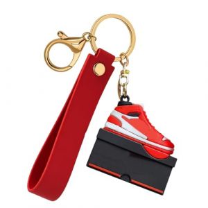 AKJAXQU Porte-cl&eacute; de Chaussure Basketball, Mini Porte Cl&eacute;s de Chaussures Basketball, Porte-Cl&eacute;s pour Fans de Sport Enfant, Amateurs de Basketball Cadeaux (Zi Peng Sarl FR, neuf)