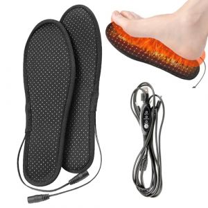 Semelles chauffantes,Semelles chauffantes pour Bottes | Chauffe-Chaussures USB en Peluche Courte | Thermiques &eacute;lectriques lavables, Semelles Rechargeables pour la randonn&eacute;e, Le SK (merfo, neuf)
