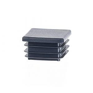EMFA Bouchon Tube Carré 100x100 mm Anthracite – Embout à Lamelles en Plastique – Capuchon 10x10 cm – Lot de 10 (EMFA GmbH, neuf)