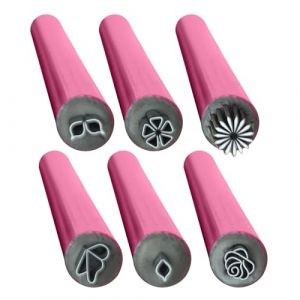 Stylo de tampon pour nail arts, outils de stylo de tampon pour nail arts, 6 pièces, ensemble de stylos de tampon de fleur pour nail arts, stylos de tampon pour nail art pour femmes et filles (tomide, neuf)
