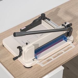 BreeRainz Massicot professionnel A4, 444 feuilles maximum/4 cm, avec lame HSS ultra tranchante, double fixation et double s&eacute;curit&eacute;, pour une coupe pr&eacute;cise et s&ucirc;re (BreeRainz, neuf)